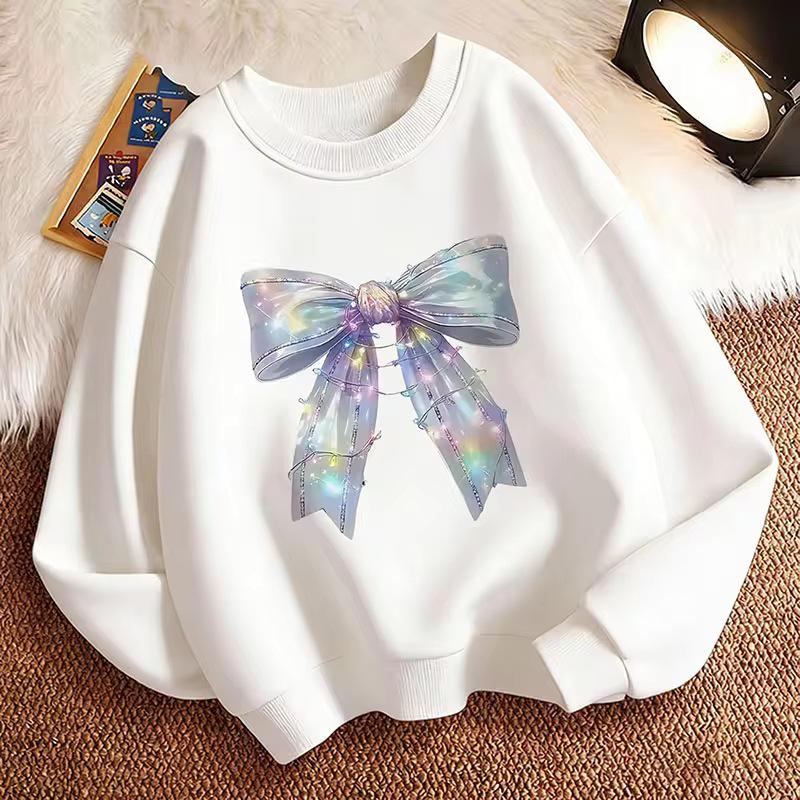 Sailor Collar Bow Children's Hoodie - Cute Retro Hip Hop Style for Boys and Girls, Perfect for Autumn and Spring Holidays
