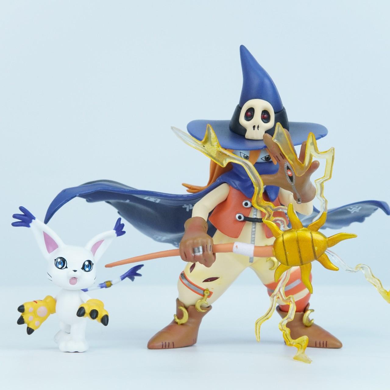 

Anime Digital Monster Gatomon + Wizarmon Action Figure Model Toys 11cm no box