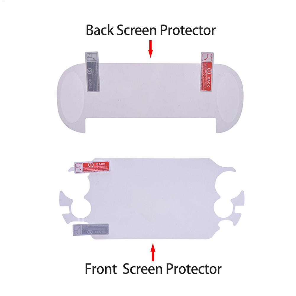 Game Player Screen Protection Pad Anti Dust Scratch-proof HD Screen Protector Film For Sony PSVitas PSV Front And Back Cover