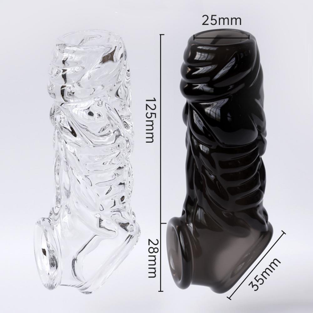 Opakovaně použitelný prodlužovač penisových rukávů Dick Glans Kondom Sexuální hračky pro dospělé Pro muže Páry erekční kroužek Oddálení ejakulace Sex Shop