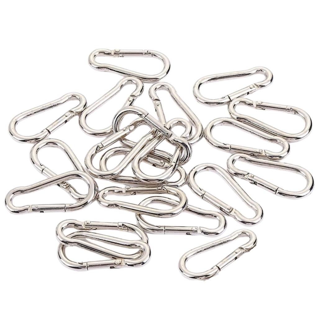EINEY 304 Stainless Spring for Outdoor 200kg Weight Capacity Carabiner, Steel, Hook, Rust-Proof, Activities, Climbing, Keychains, Camping, Hammocks,