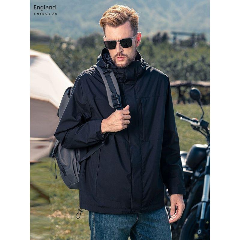 Spring Leisure Removable Hooded Outdoor Shell Jacket