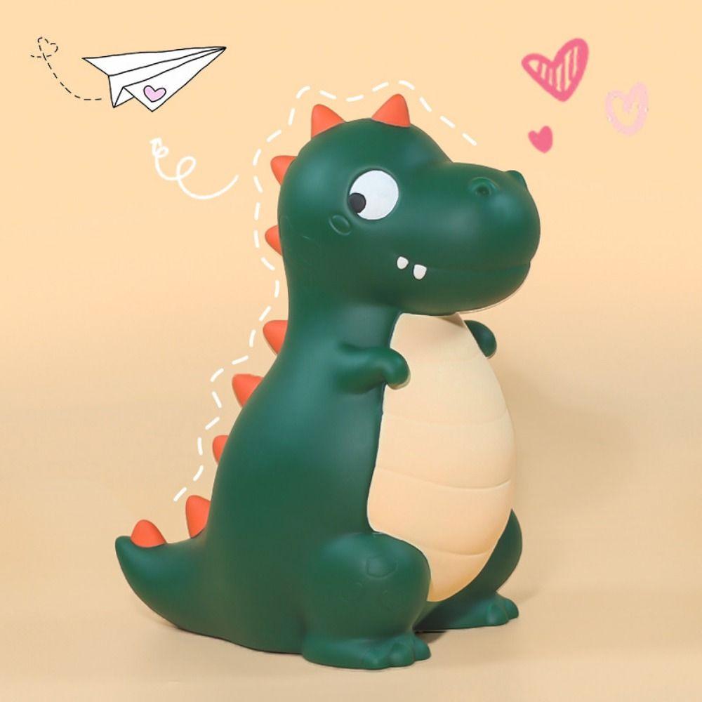 Cartoon Dinosaur Piggy Bank Anti-fall Animal Desktop Ornaments Dinosaur Storage Jar Birthday Gift