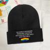 Lgbt the World Has Bigger Problems Rainbow Heart_52519891 Strickmützen für Damen Unisex Skullies Beanies Wintermütze Hip Hop Caps