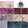 Gifts 140cm Women's Silk Scarf Solid Color Soft Handkerchief Neckerchief Spring Summer