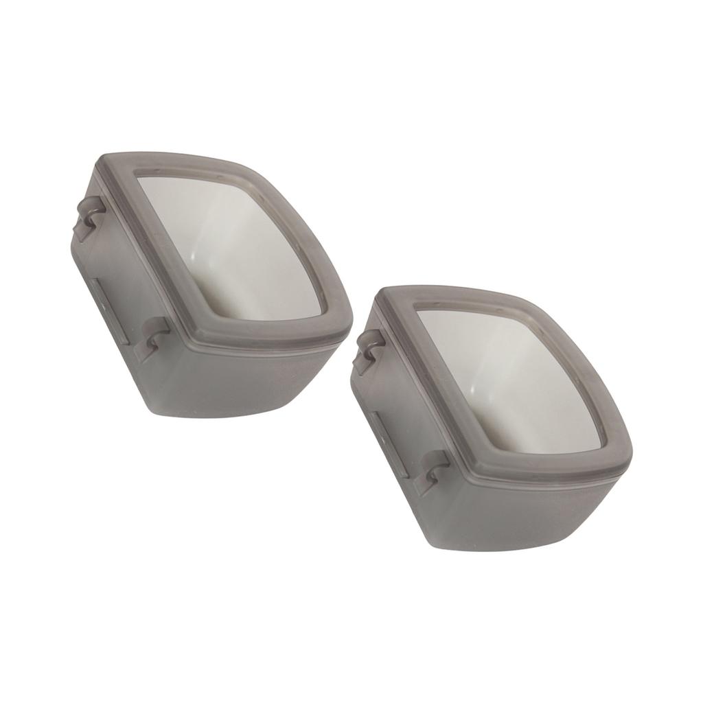 Spillproof Hanging Pet Water Bowl For Small Dog Secure Hook Design Plastic Water Feeder Easy To Clean Crate Waterer 2PCS