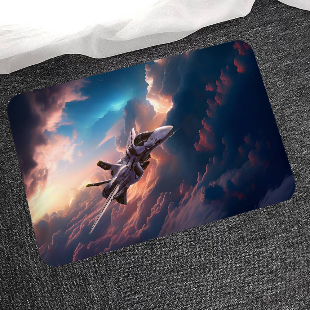 Anime R-Robotech Floor Mat INS Style Soft Bedroom Floor House Laundry Room Mat Anti-skid Household Carpets