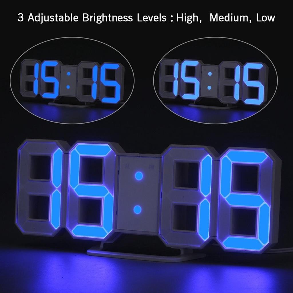 Buy 3D LED Wanduhr Moderne Digitale Wecker Display Home Kche Brotisch  Schreibtisch Nacht Wanduhr 24 at affordable prices — free shipping, real  reviews with photos — Joom