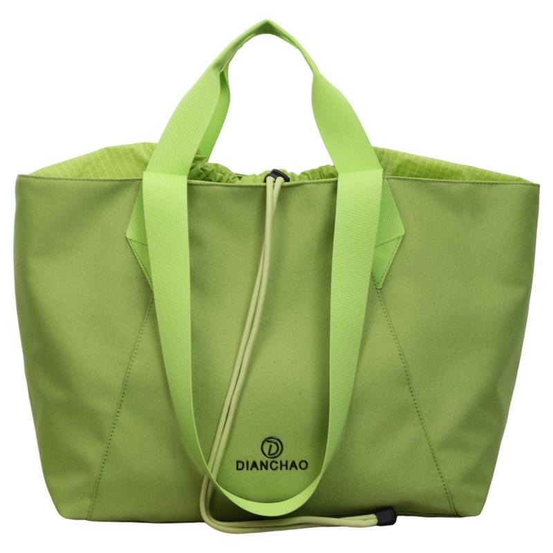 Lightweight Short-Distance Travel Tote: New Fashion Solid Color Handbag with Large Storage Capacity
