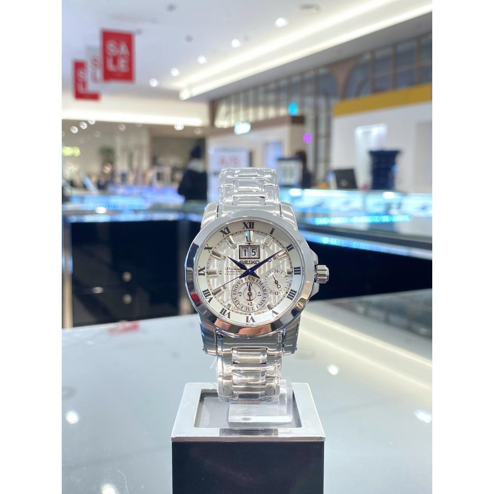 

Seiko Premier Kinetic Auto Relay SNP091J1 Мужские металлические часы