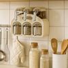 Plastic Wall Mounted Seasoning Box Moisture-proof Spice Storage Rack Spice Container  for Home