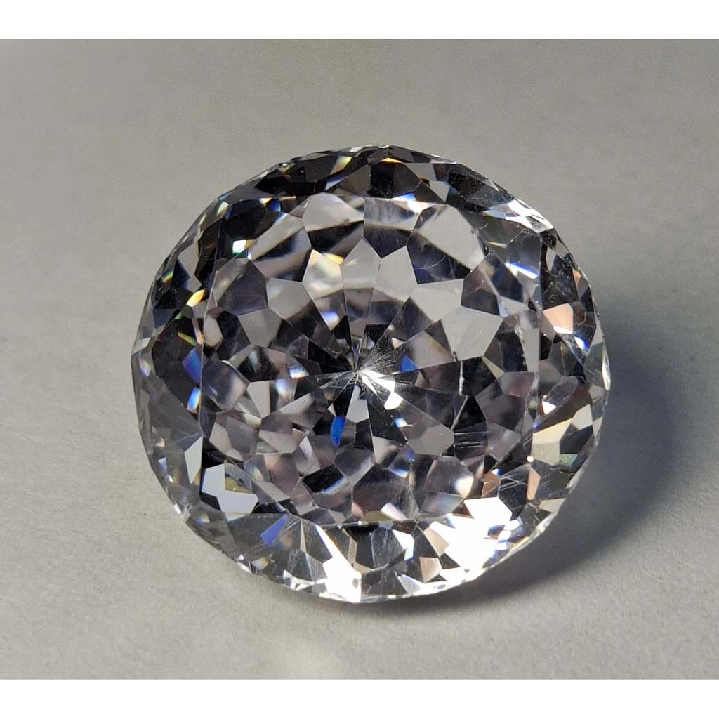 Round Cut Natural White Color Zircon 39-41 Ct Stunning Certified Loose Gemstone