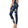 High-waisted Peach-bottom Yoga Trousers Outdoor Tummy-slimming Stretchy Form-fitting Quick-drying Sports Leggings for Women with A Printed Design