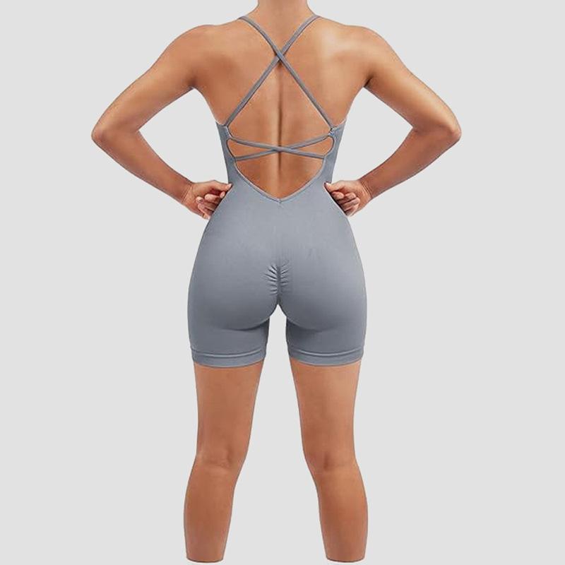Vest Style Yoga Suit Jumpsuit Sexy Hip Hugging One-Piece New Sports Jumpsuit For Women