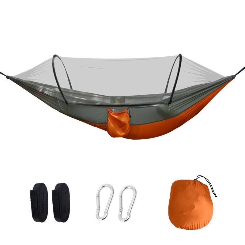 

Double Outdoor Camping Hammock with Anti-Rollover Design and Mosquito Net