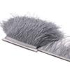 1Meter Natural Fluffy Ostrich Feathers Trim 8-10Cm Red Ostrich Plumes Craft Ribbon For Wedding Dress Sewing Clothing Decoration