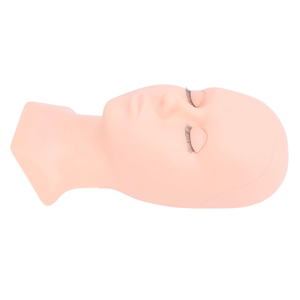 Lash Mannequin Head Silicone Removable Eyelid Realistic Multipurpose Makeup Practice Mannequin Head