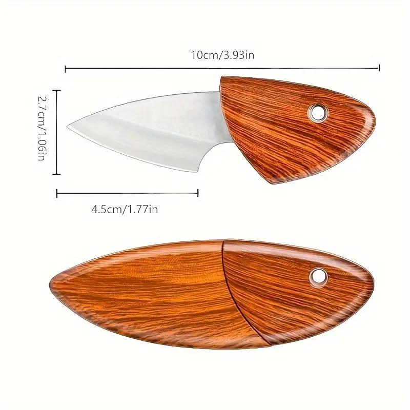 Key Chains, Stainless Steel Sharp Keyring Knife, Useful Portable, 1pc Creative Pocket Stainless Steel Knife, Mini Fruit Knife, Hand Tool