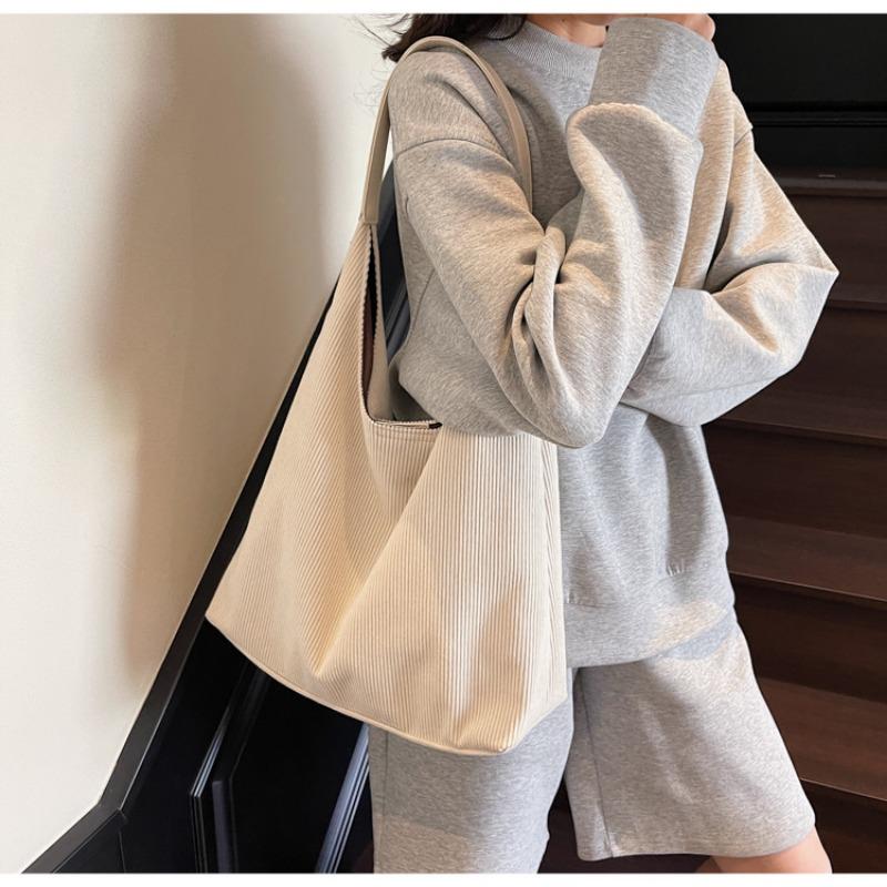 New simple and large-capacity commuter bag lazy and casual shoulder tote bag light and durable versatile shoulder bag