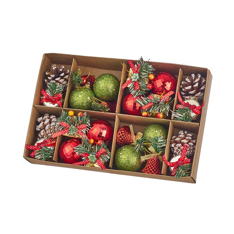 Christmas Ornaments Set - Includes Balls, Bells, Pinecones & Drums for Christmas Tree Decorations, Holiday Home Party Decor