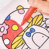 DIY Coloring Goodie Bags with Coloring Markers Party Gift Bags for Kids Toy Storage Bag Eco Non-Woven Fabric Drawstring Bags