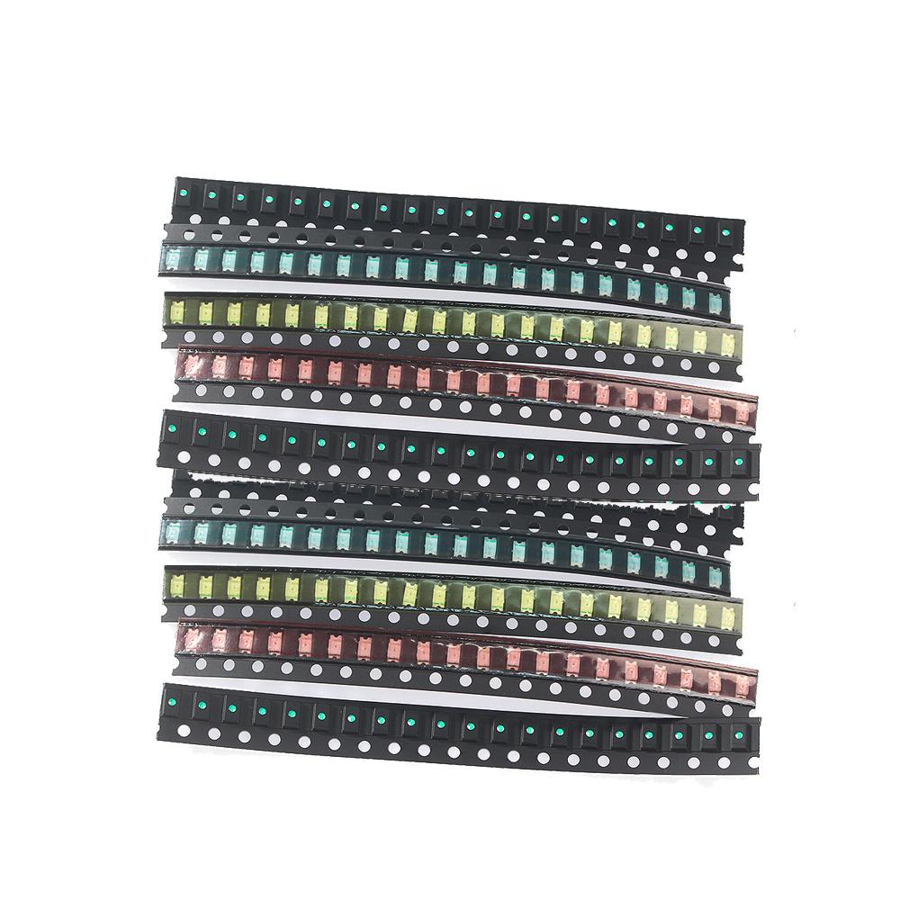 200pcs/lot SMD LED Diodes 0603 0805 1206 1210 5050 5730 High Brightness SMD LED Diodo Kit Green RED White Blue Yellow
