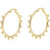 Amicon Chunky Gold Stud Earrings for Women 14k Gold Plated Hypoallergenic Earrings Statement Trendy Fashion Gold Jewelry Gifts