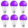 1pc UV LED Black Light Bulbs 9W E27 LED Blacklight Bulb Ultraviolet Light for Glow Party Bedroom UV Lamp Fluorescent Poster Body