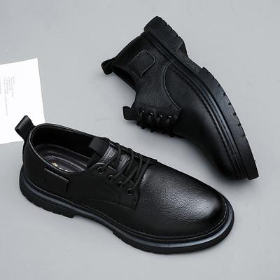 Fashion New Brands Men Casual Shoes Genuine Leather Men's Oxford Shoes Thick Soled Lace Up Wedding Footwear High-quality Business Shoes