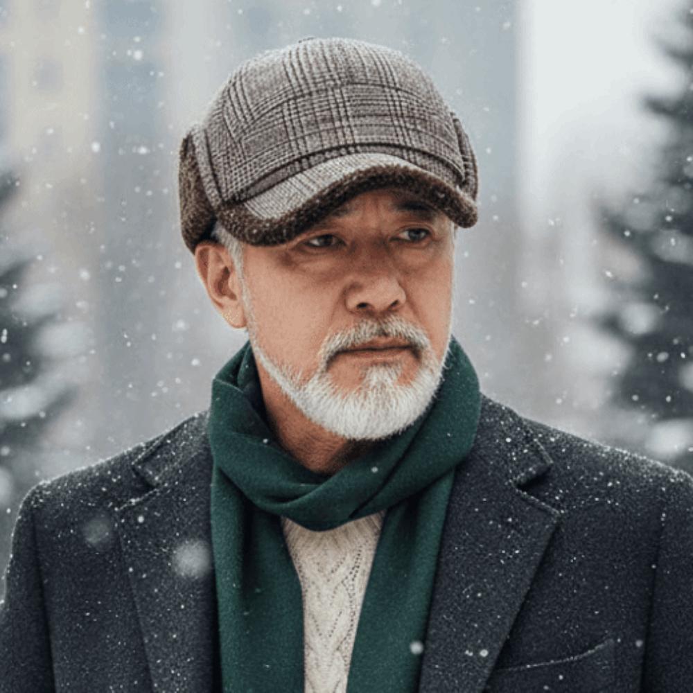 Fleece Lined Earflap Baseball Cap Thick Fleece Cap Thermal Hat Winter Trapper Hat Daily Wear