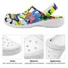 Women Men Printed EVA Clogs Lightweight Breathable Slip On Garden Beach Pool Bathroom Home Casual Sandals Indoor Outdoor Wear