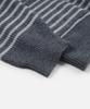 Frizmworks Wool Stripe Round Cardigan _ Charcoal