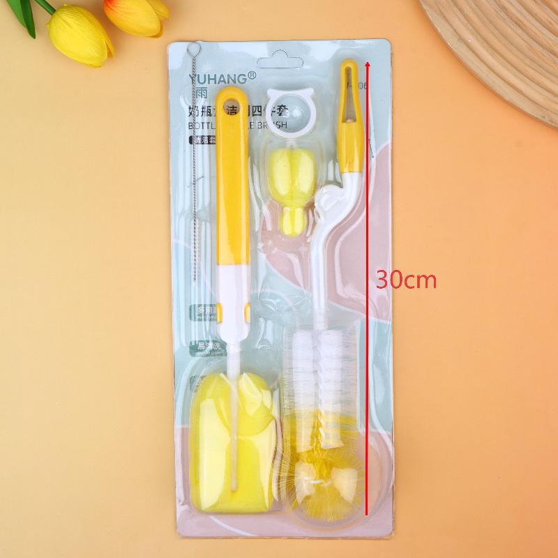 3/4/5/6Pcs Baby Bottle Cleaning Brush Set Handheld Soft Head Sponge Brush For Cleaning Kid Bowls Cups Coffee Mugs Home Cleaner