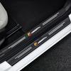 3D Carbon Fiber Protector Strip Auto Bumper Door Sill Anti-stepping Sticker For Fiat Abarth 595 Abarth 500 Abarth 124 Spider