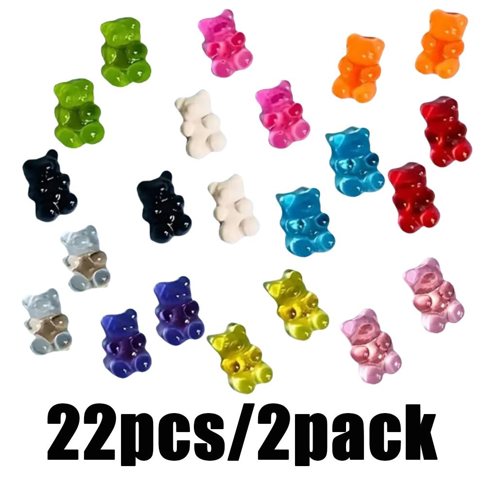 11/22 Stück 11 Stück/1 Packung Mischfarben Bär Kühlschrankmagnet für Tafel Foto-Memoboard Büro Kühlschrank Dekorationszubehör
