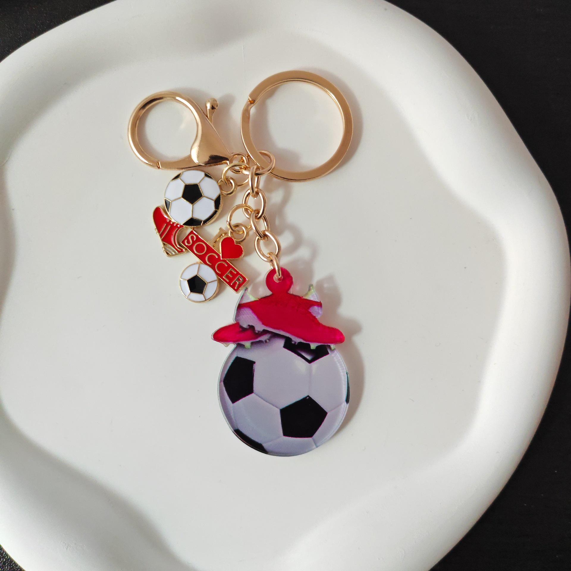 

Cartoon Football Star Keychain Jersey Figurine