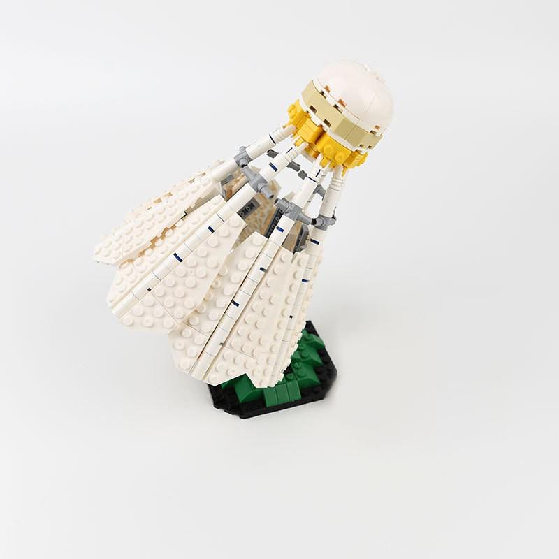 

MOC Sports Series Creative Badminton Building Blocks Kits A Giant Shuttlecock Model DIY Puzzle Toys for Children Birthday Gift PDF Guide by Email