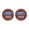 2Pcs Car Coaster Suede Mat Water Cup Anti-slip Pad Auto Interior For Ford Focus Fiesta Puma Ranger Kuga MK7 MAX F150 Mondeo