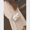 Fashion Diamond Silver Mini Bag - Women's Chain Messenger, Summer Luxury Small Square.