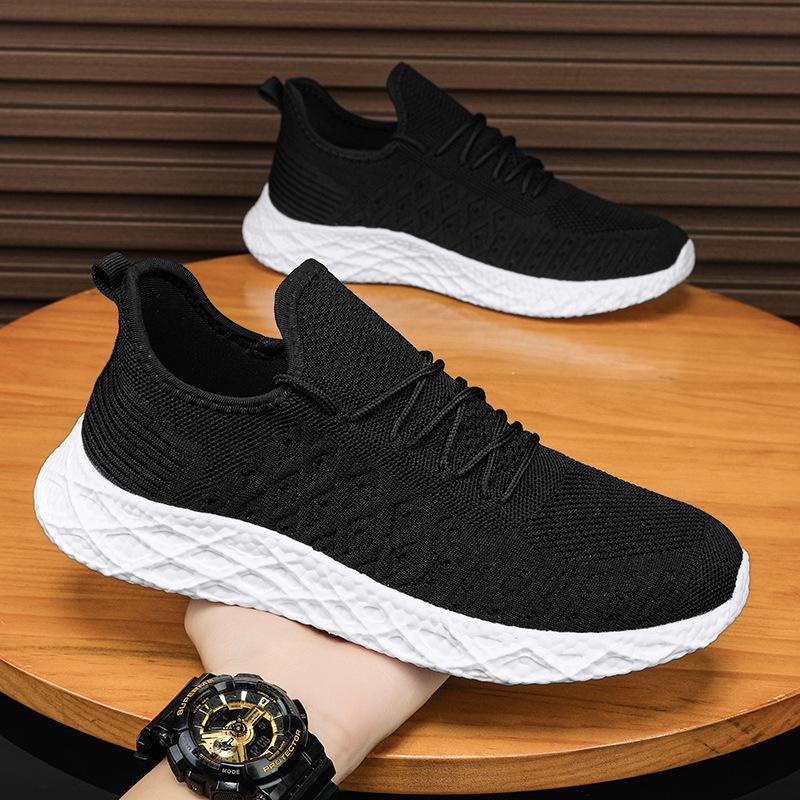 Herrenschuhe Herbst 2025 Fly-Woven Mesh Sportschuhe Paar Übergröße Lässige Laufschuhe Outdoor Atmungsaktiv Low-Top Trendschuhe