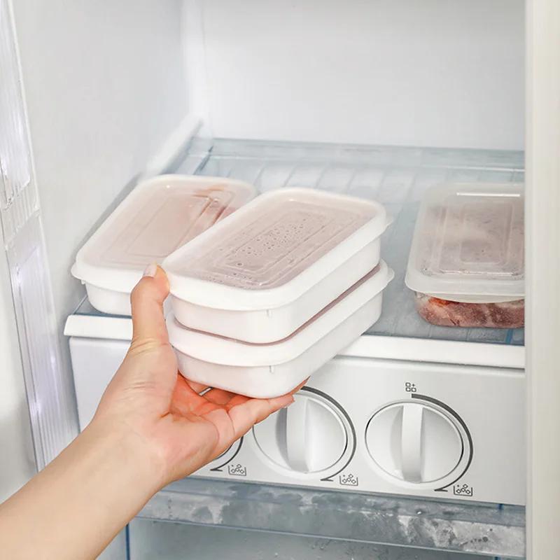 Frozen Meat Packaging Box Food Grade Refrigerator Storage Fruit Vegetable Preservation Dishes Divided Box Kitchen Accessories