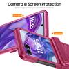 For Motorola Razr Ultra 2024/Razr Pro 2025/Razr Pro 2026 With Hinge Protection, Built-in Screen Protector Shockproof All-Inclusive Phone Cover-Red