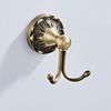 Decorative Brass Entryway Coat Hook Heavy Duty Metal Wall Mounted Hangers Simple Installs for Jackets Bags Homes Office