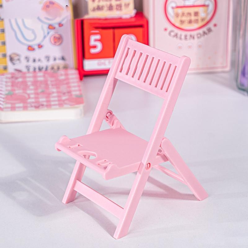 Cute & Adjustable Mini Chair Phone Stand Multi Angles Desktop Holder Stylish & Durable Bracket for Mobile Devices Gift