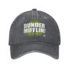 The Office Dunder Mifflin Recycle Logo Baseball Caps Vintage Distressed Washed TV Series Headwear Unisex Outdoor Hats Cap