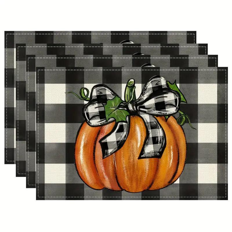 Autumn Pumpkin Halloween Placemat for Kitchen & Dining - Multiple Options Available