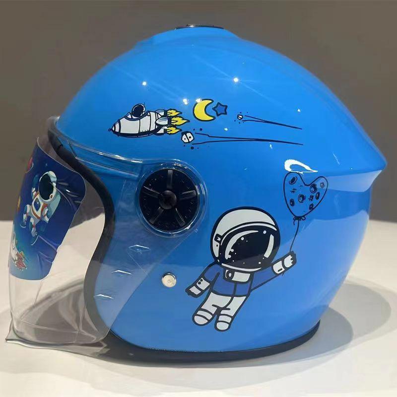 Yanzi Mu Kids  Winter Electric Scooter & Bike Helmet - Warm, Cute, All-Season, Half Helmet for Boys & Girls