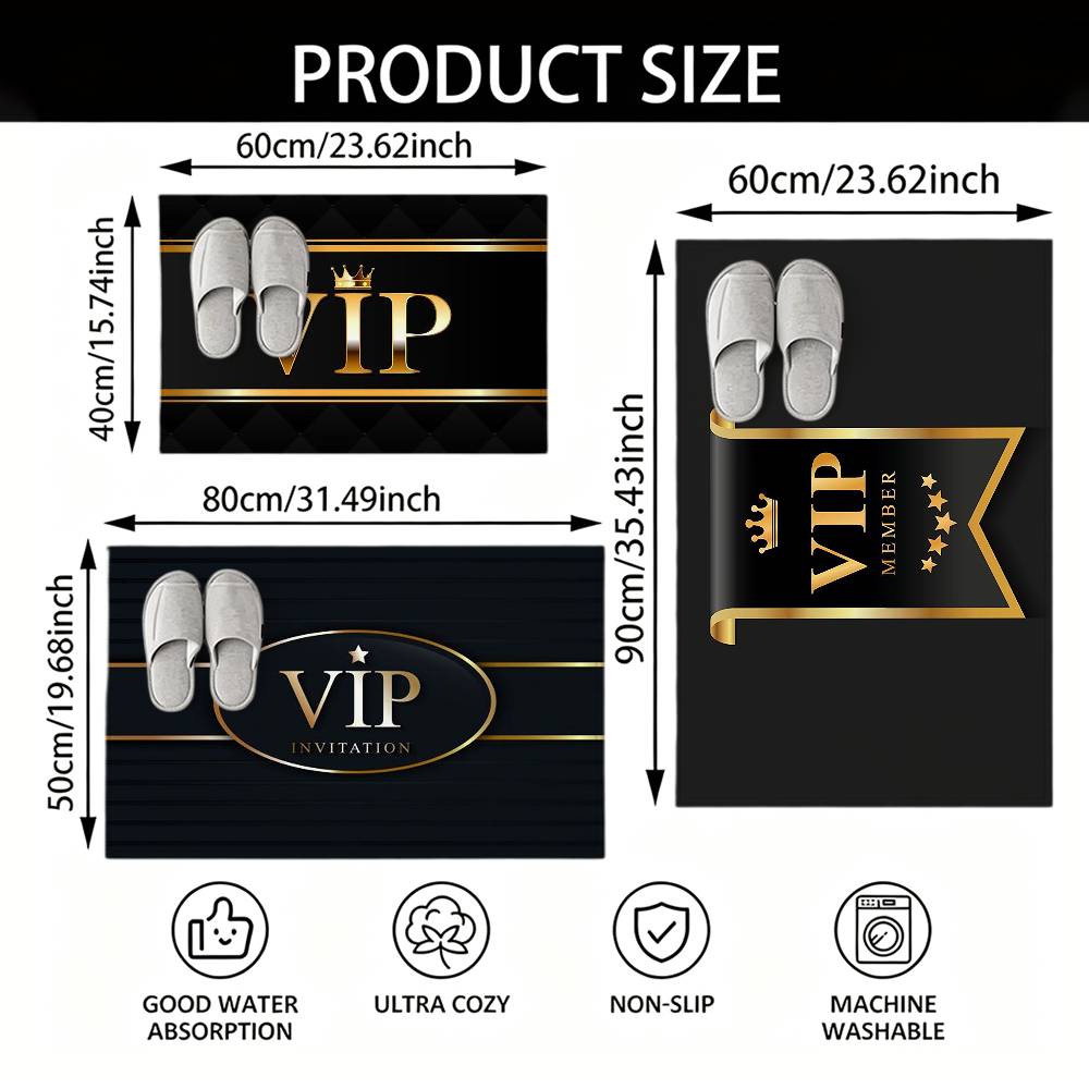 Fashion VIP Members Only Floor Mat Soft Non Slip for Entry Door Bathroom Indoor Home Decorative Carpet
