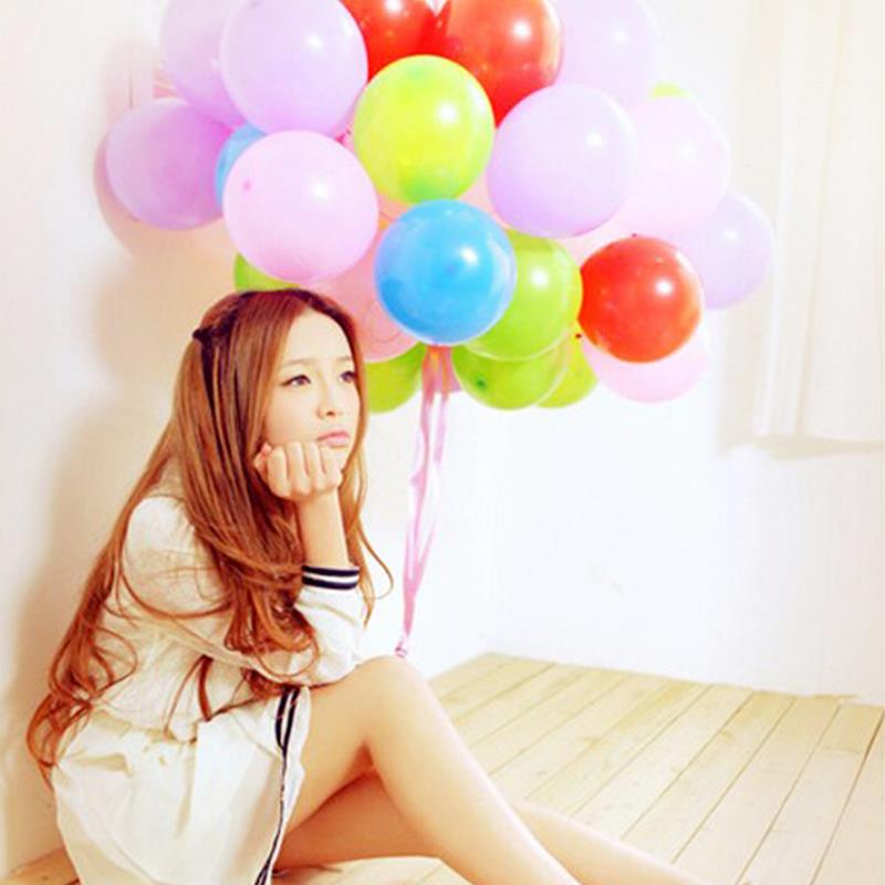 100 Stück/Los 10 Zoll 1,2 g/Stück Bunte Latexballons Helium Verdickung Perlmutt Farbe Feier Party Hochzeit Geburtstag Dekoration Ballon