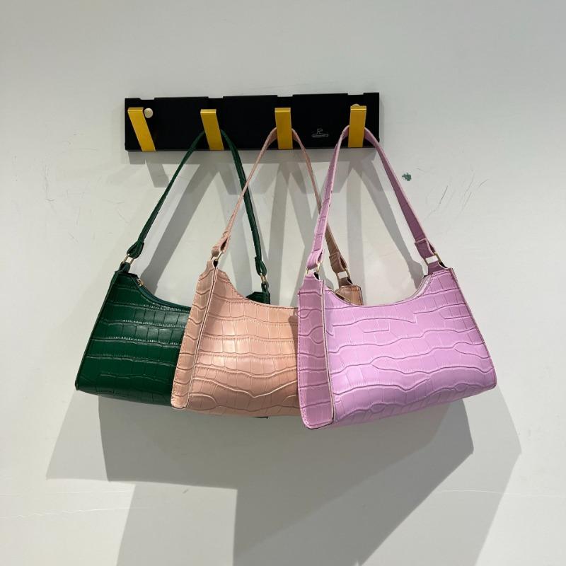 Crocodile Pattern Armpit Bag New Handbag Commuter Bag Women's Fashion Versatile Shoulder Bag